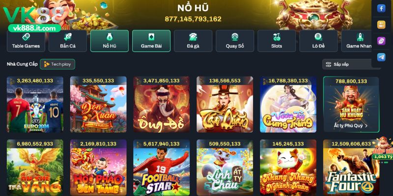Giới thiệu sơ lược về game Nổ hũ VK88