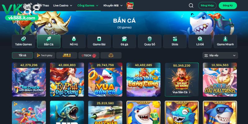 Khám phá game Bắn cá VK88 có gì?