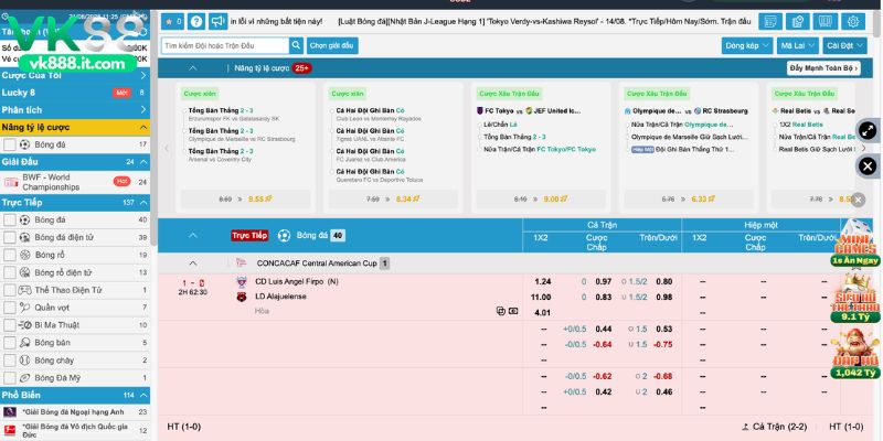 Ưu điểm khi tham gia cá cược thể thao online tại VK88